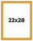 22x28 Bamboo Picture Frame with UV-Resistant Acrylic & Acid Free Backing, Available in 4 Finishes - Brown, Black, Gold, and Natural